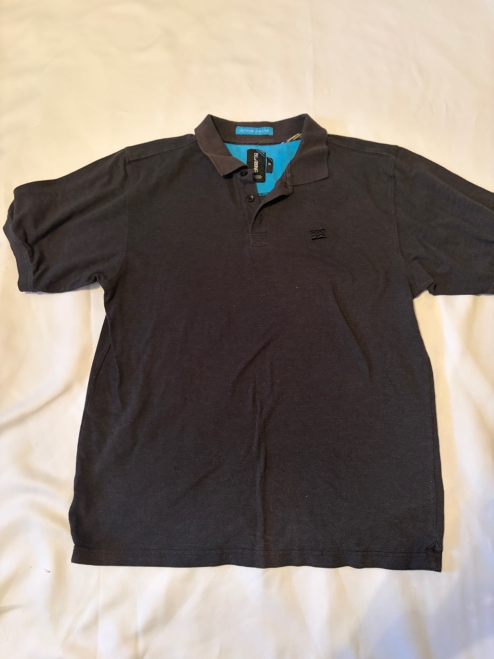 Billabong Men's Black Polo with Subtle Logo
